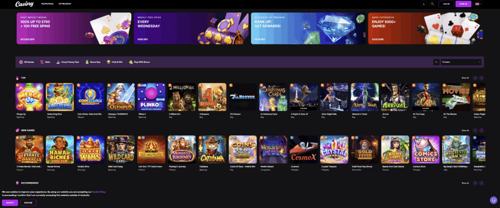 Discover Exciting Games and Bonuses at casiny1